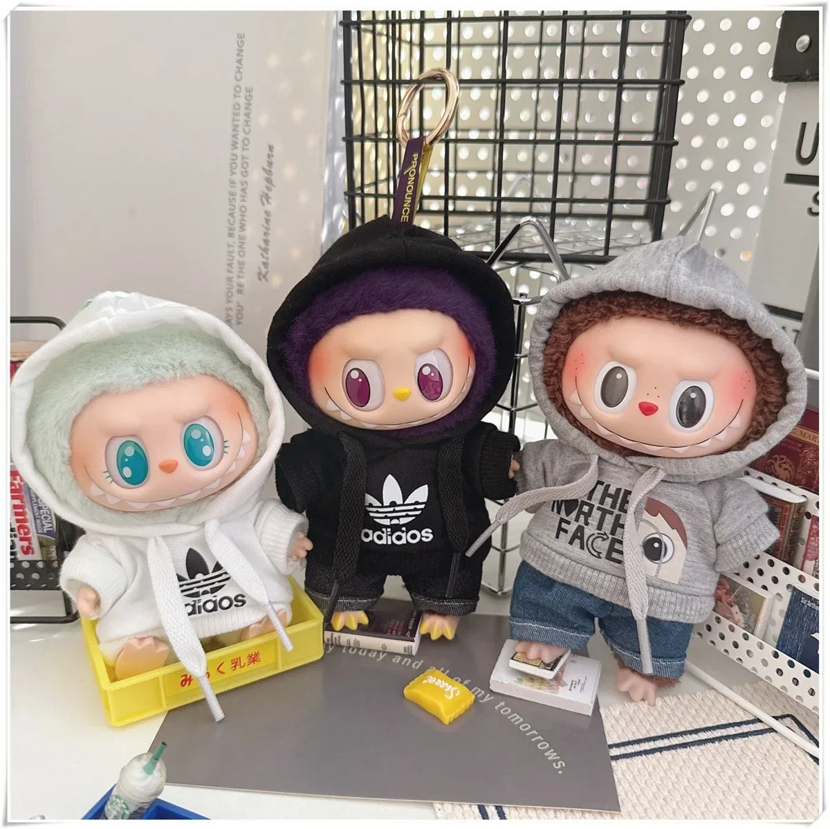 Labubu Doll Clothes Fashion Hoodie, and Pants Set