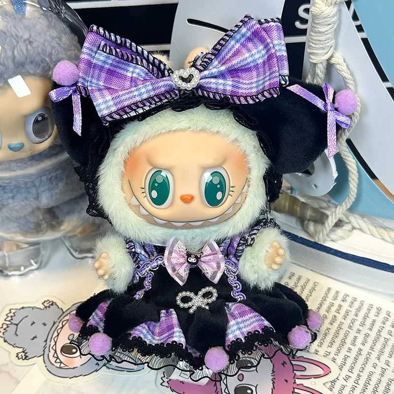 Labubu Doll 17cm Fashion Hoodie