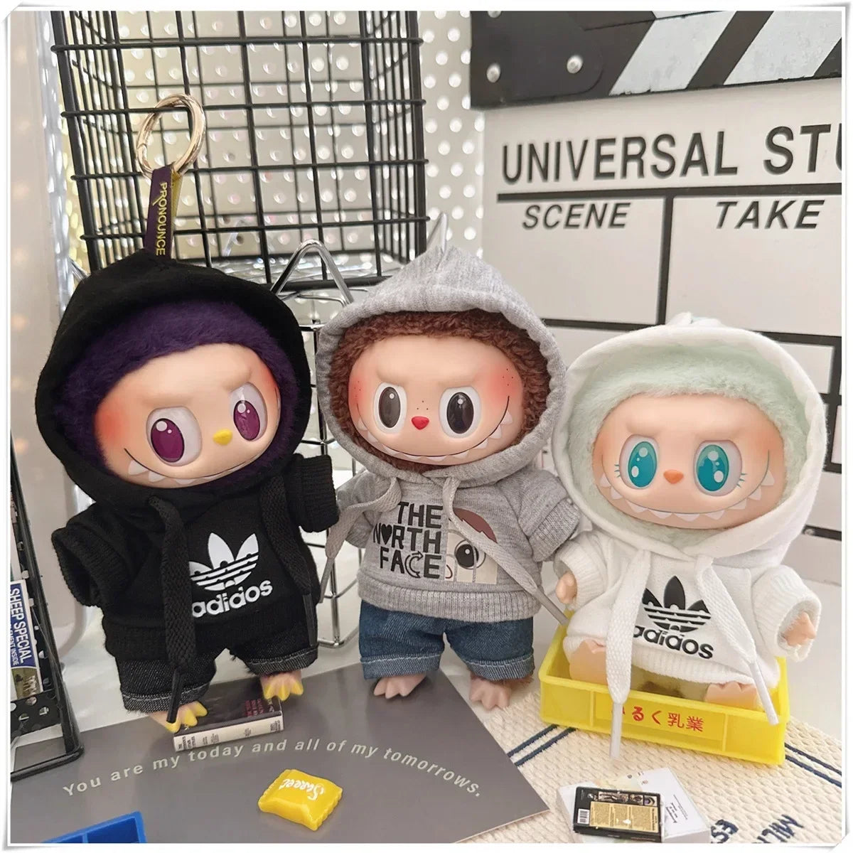 Labubu Doll Clothes Fashion Hoodie, and Pants Set