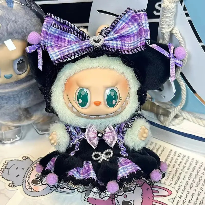 Labubu Doll 17cm Fashion Hoodie