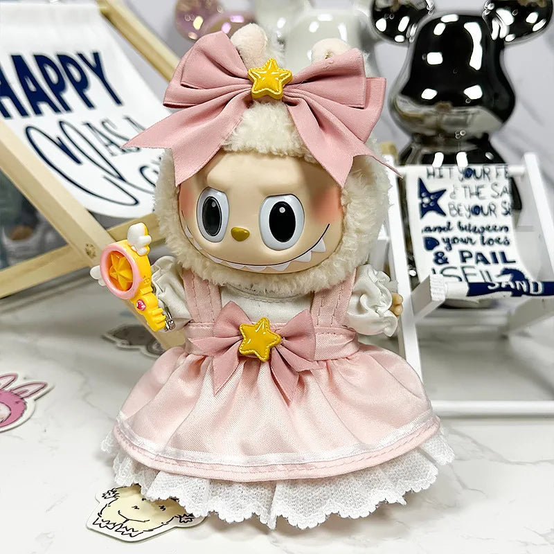Labubu Doll 17cm Fashion Hoodie