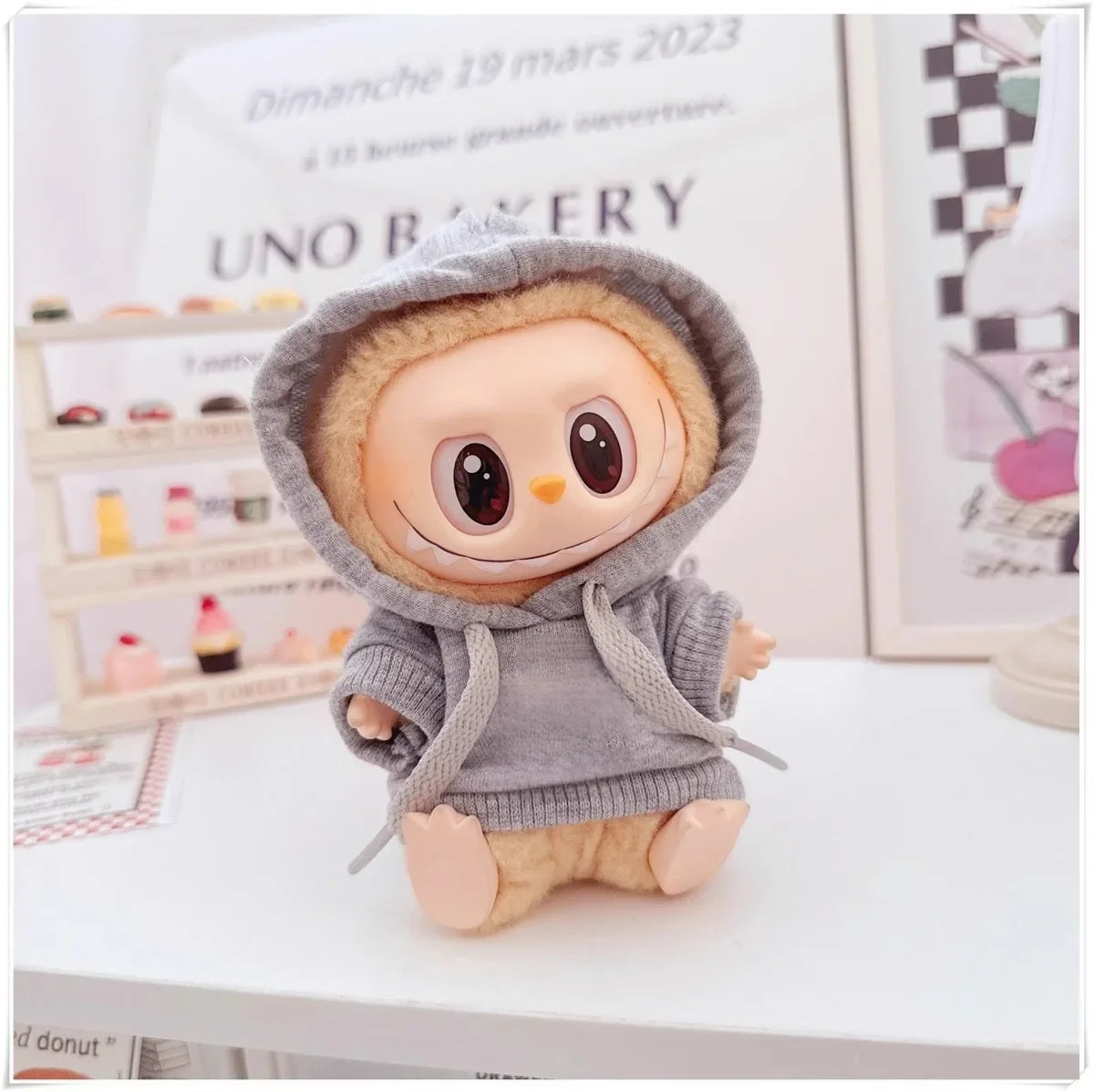 Labubu Doll Clothes Fashion Hoodie, and Pants Set