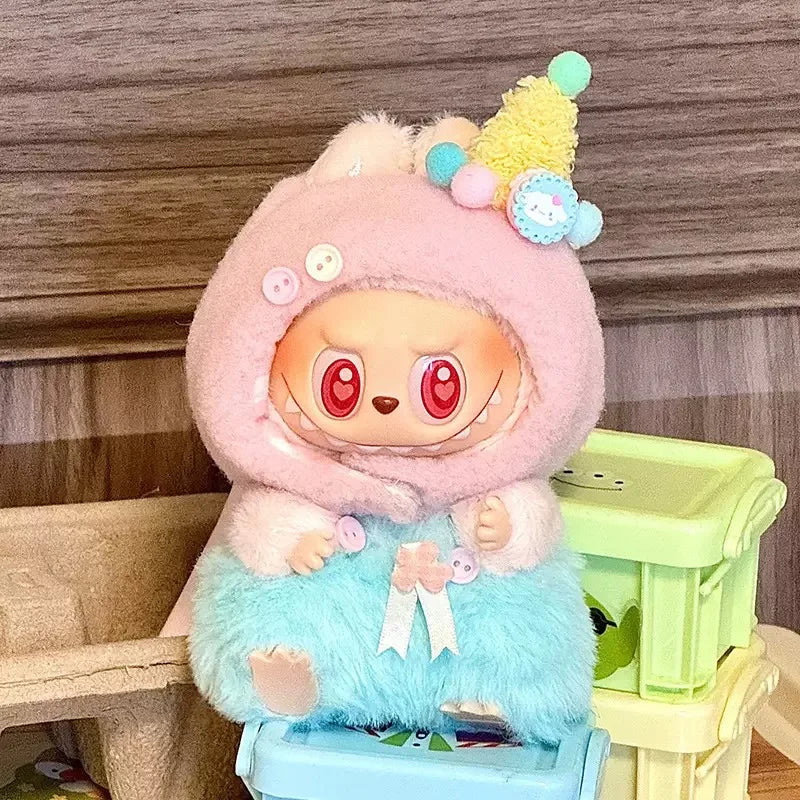 Labubu Doll Clothes Fashion Overalls