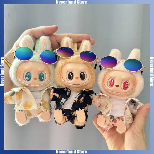 Labubu Doll Clothes Beach Resort Style Overalls