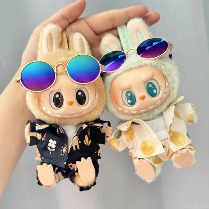 Labubu Doll Clothes Beach Resort Style Overalls