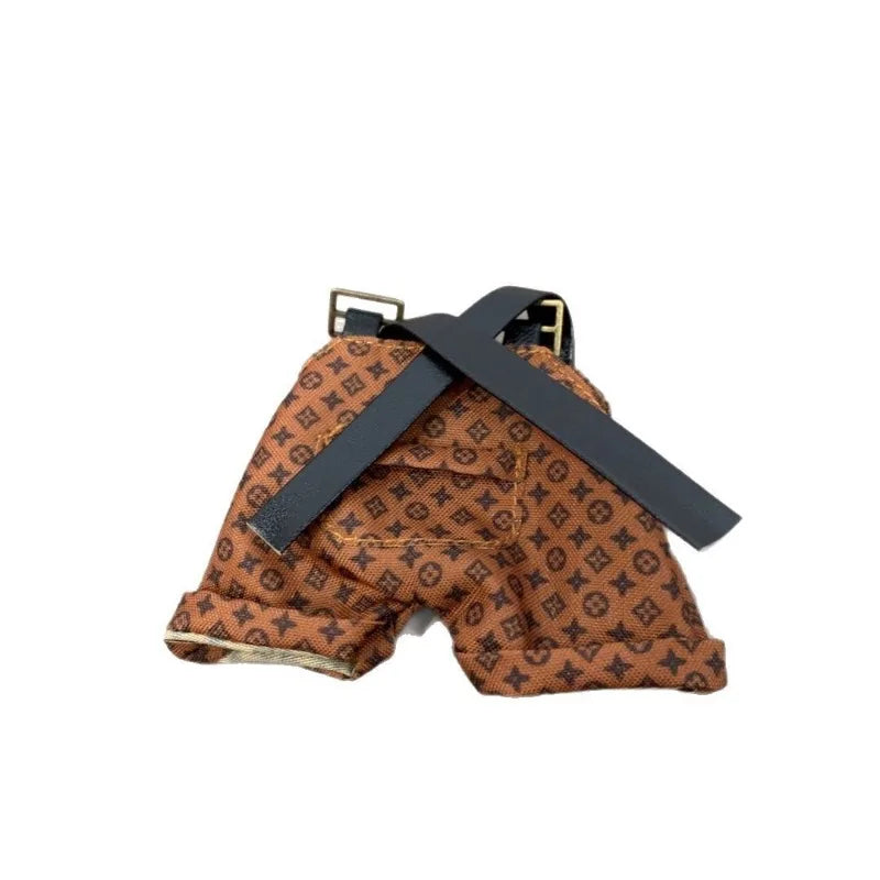 Labubu pendant clothes fashion design suspenders