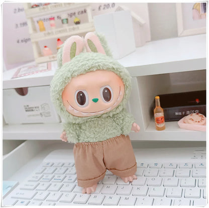 Labubu Doll Clothes Fashion Hoodie, and Pants Set