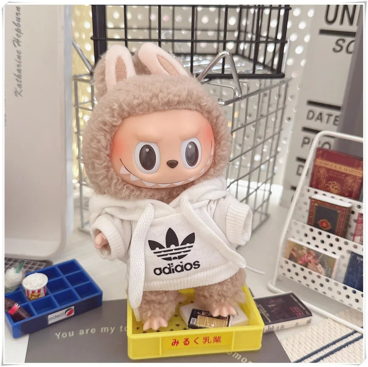 Labubu Doll Clothes Fashion Hoodie, and Pants Set