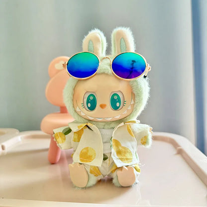 Labubu Doll Clothes Beach Resort Style Overalls