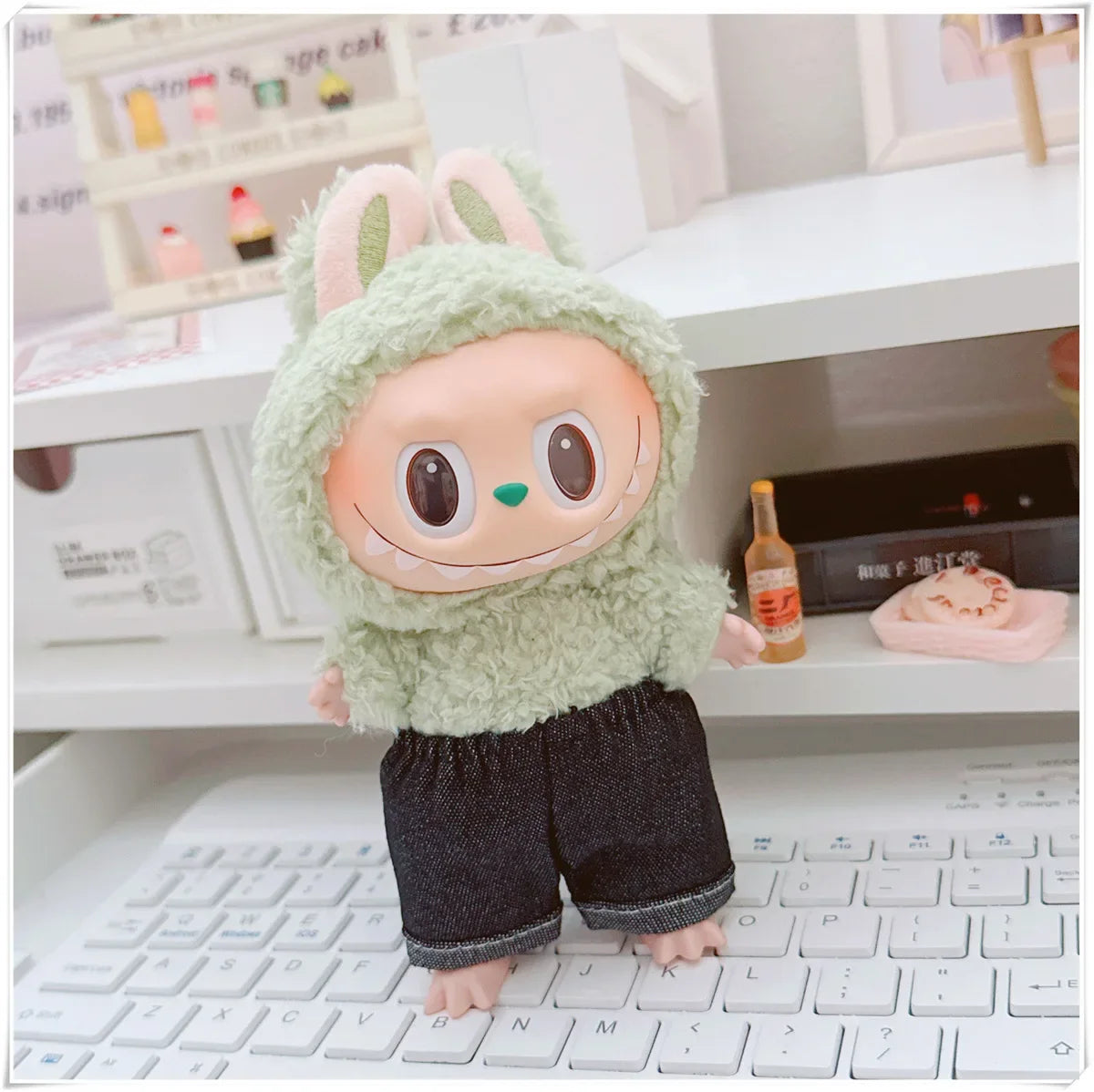 Labubu Doll Clothes Fashion Hoodie, and Pants Set