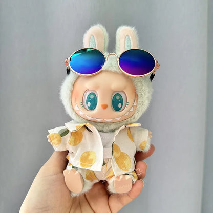 Labubu Doll Clothes Beach Resort Style Overalls