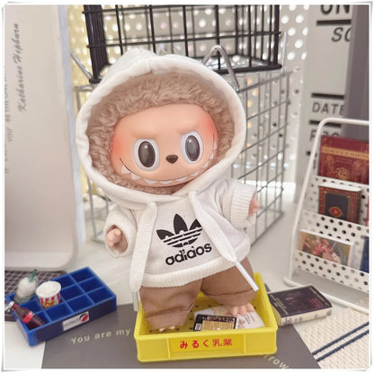 Labubu Doll Clothes Fashion Hoodie, and Pants Set