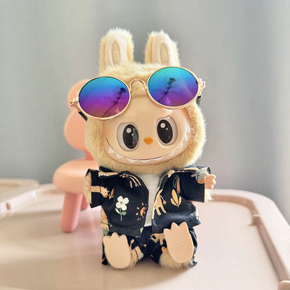 Labubu Doll Clothes Beach Resort Style Overalls