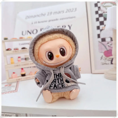 Labubu Doll Clothes Fashion Hoodie, and Pants Set