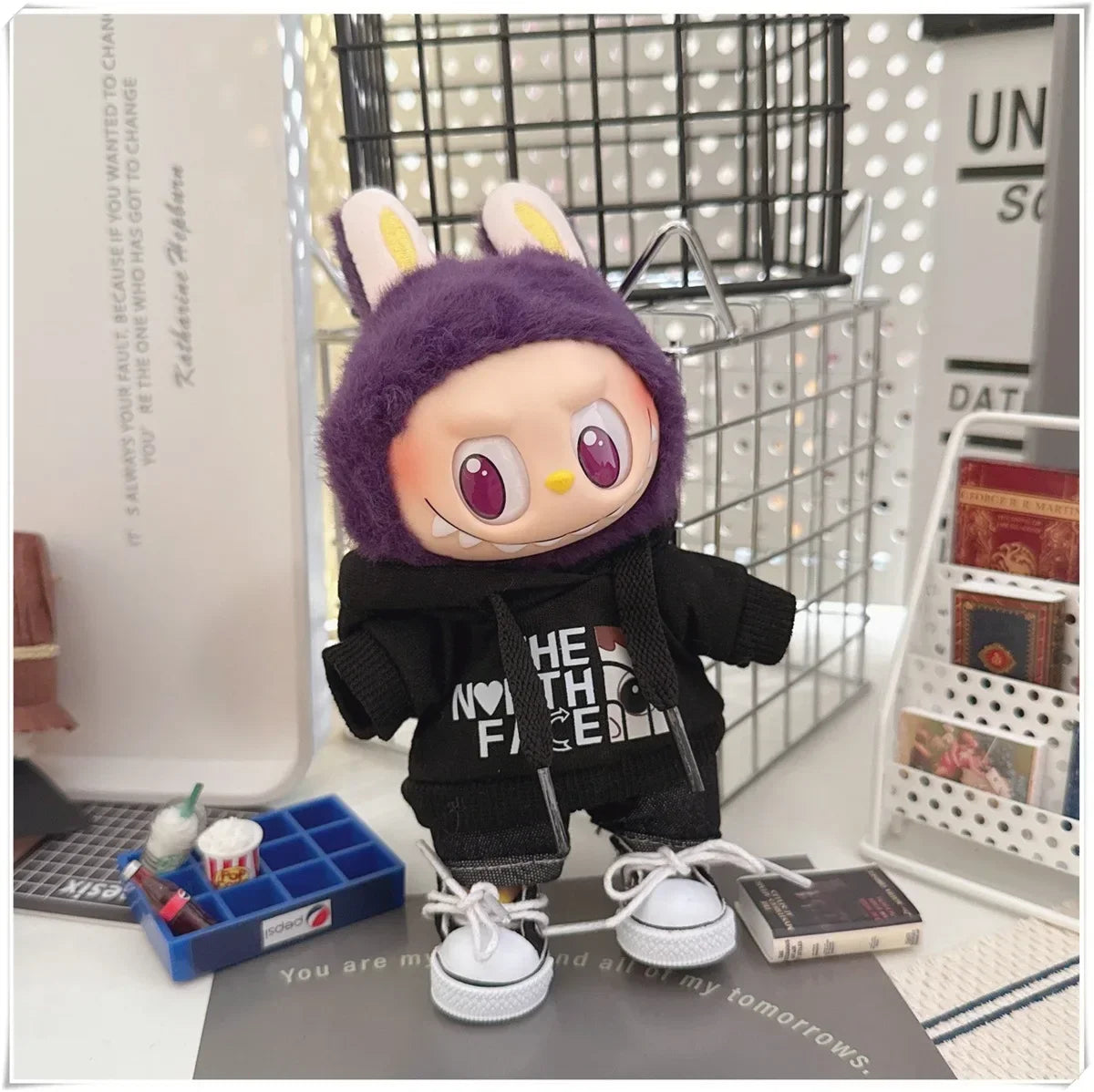 Labubu Doll Clothes Fashion Hoodie, and Pants Set