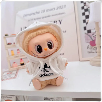 Labubu Doll Clothes Fashion Hoodie, and Pants Set