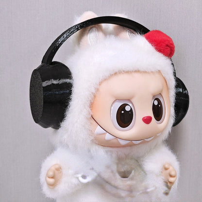 Labubu Doll Shoes and Headphon