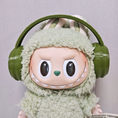 Labubu Doll Shoes and Headphon