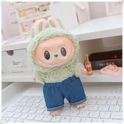 Labubu Doll Clothes Fashion Hoodie, and Pants Set