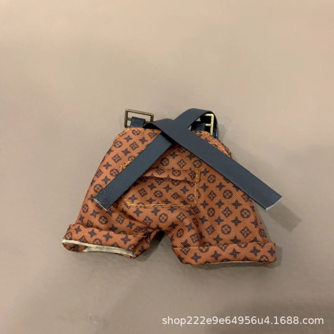 Labubu pendant clothes fashion design suspenders