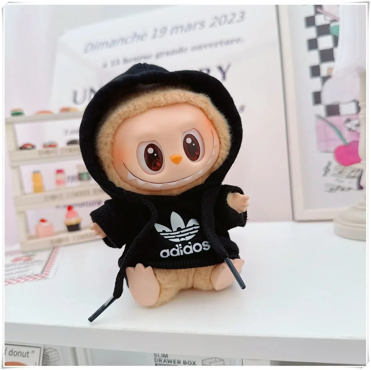 Labubu Doll Clothes Fashion Hoodie, and Pants Set