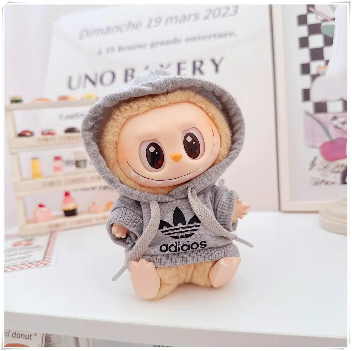 Labubu Doll Clothes Fashion Hoodie, and Pants Set