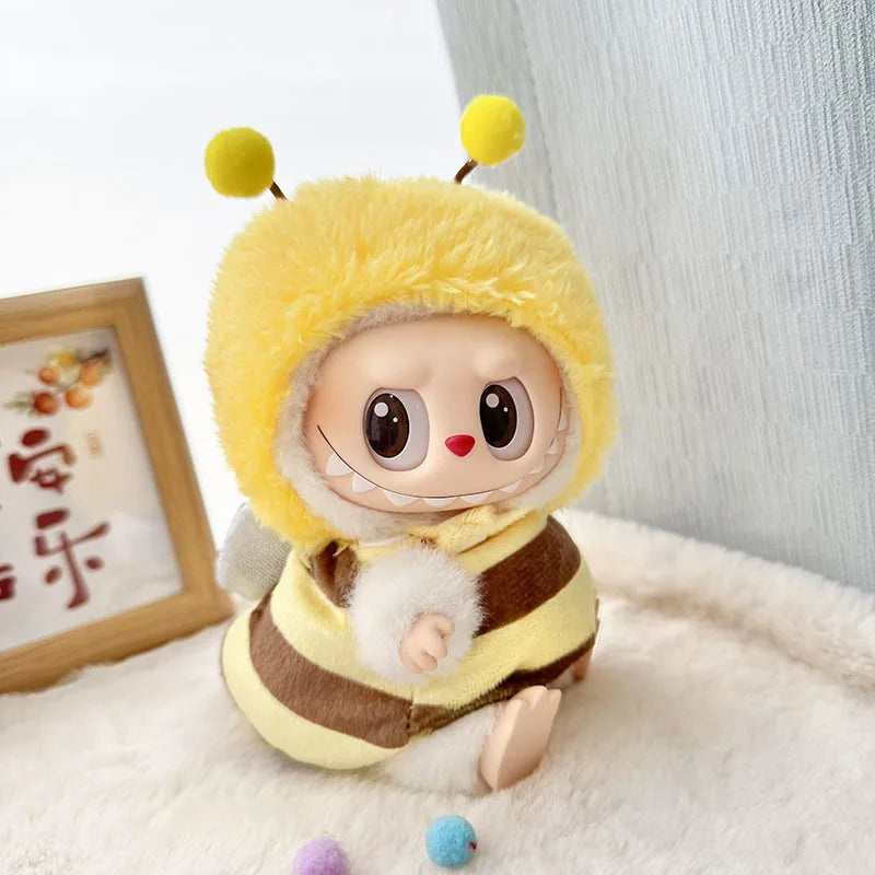 Labubu Doll Clothes Bee Dinosaur Shark