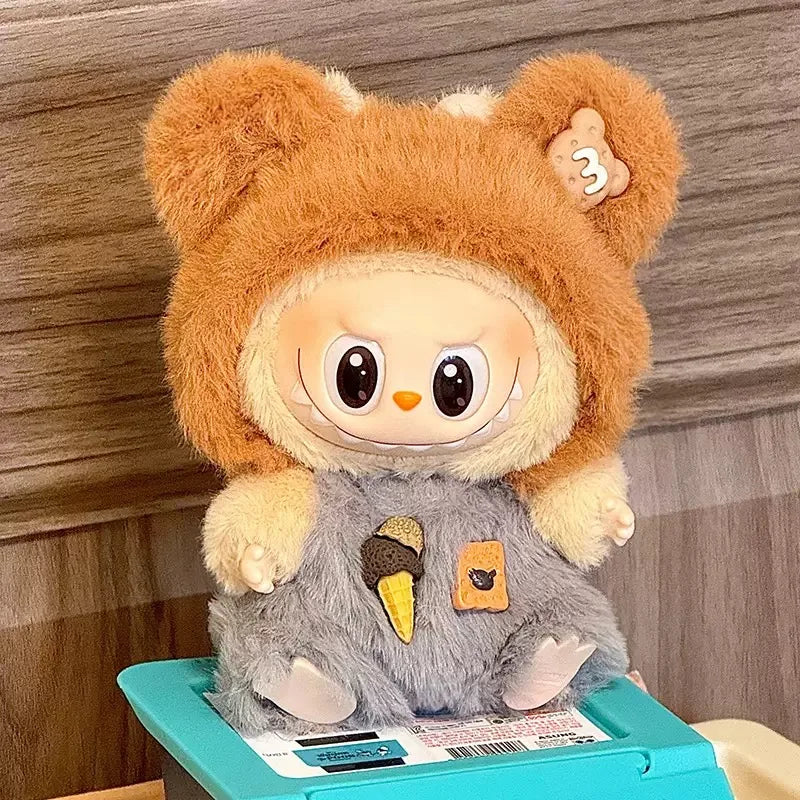 Labubu Doll Clothes Fashion Overalls