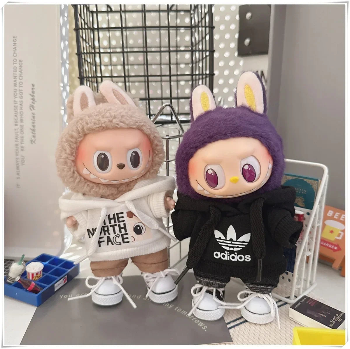 Labubu Doll Clothes Fashion Hoodie, and Pants Set