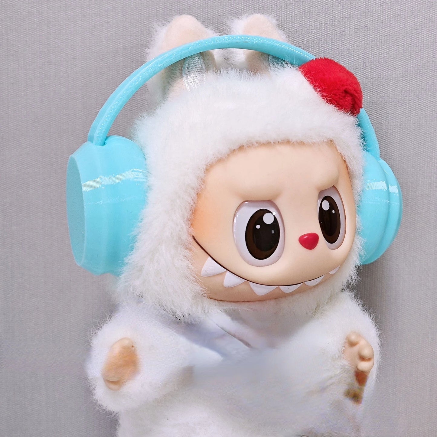 Labubu Doll Shoes and Headphon