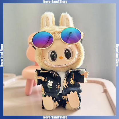 Labubu Doll Clothes Beach Resort Style Overalls