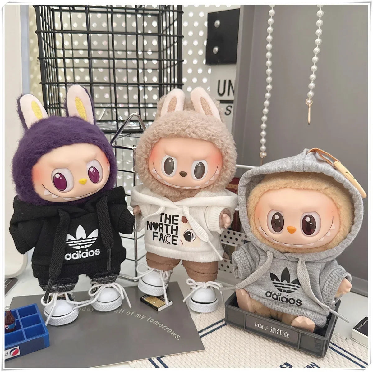 Labubu Doll Clothes Fashion Hoodie, and Pants Set