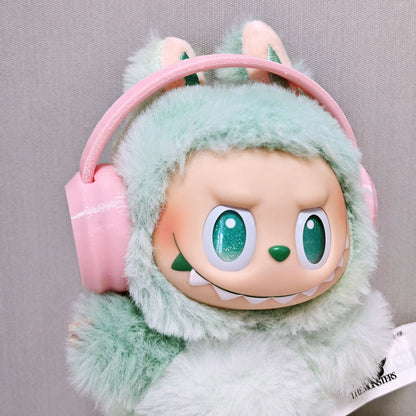 Labubu Doll Shoes and Headphon