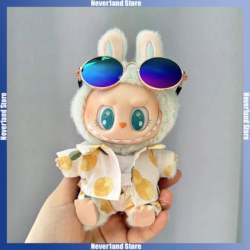 Labubu Doll Clothes Beach Resort Style Overalls