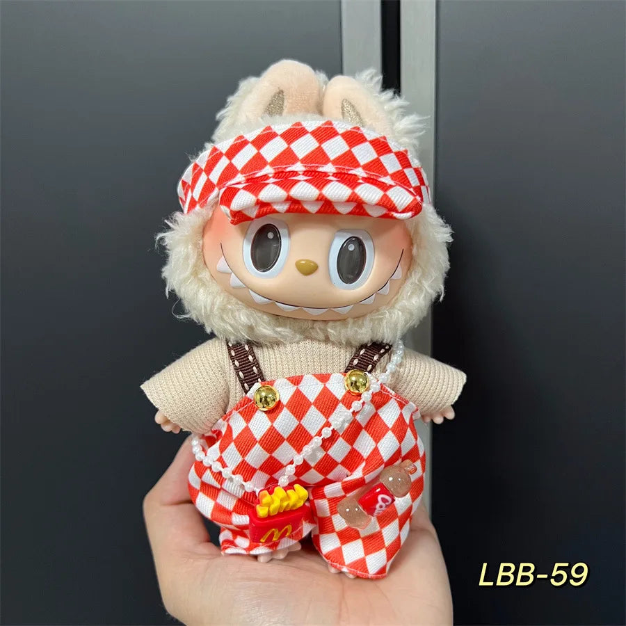 Labubu Doll Clothes Bee Dinosaur Shark