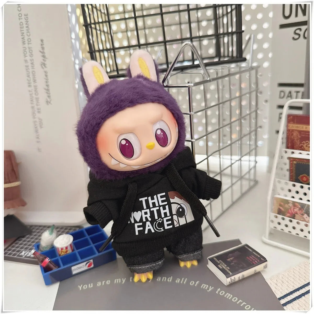Labubu Doll Clothes Fashion Hoodie, and Pants Set