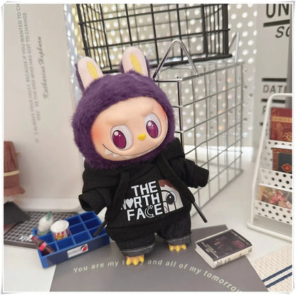 Labubu Doll Clothes Fashion Hoodie, and Pants Set