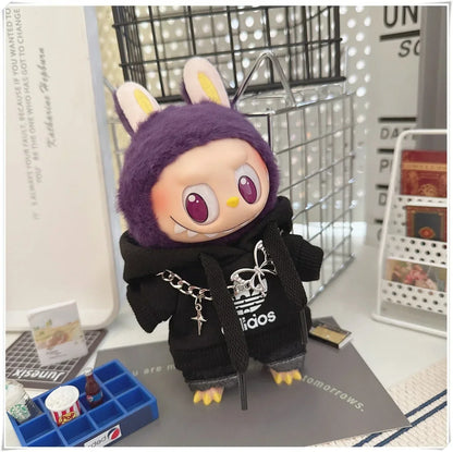 Labubu Doll Clothes Fashion Hoodie, and Pants Set